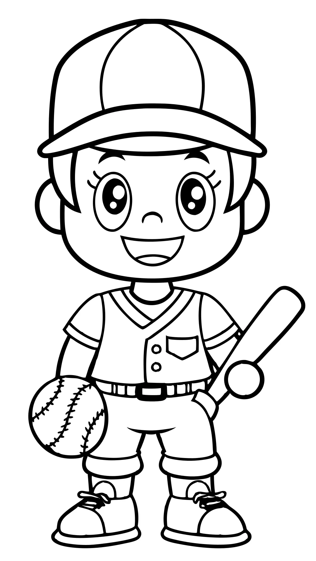 coloriages de baseball gratuit